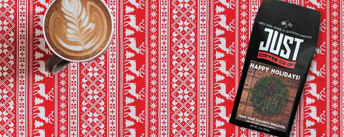 Image of just coffee bag and latte