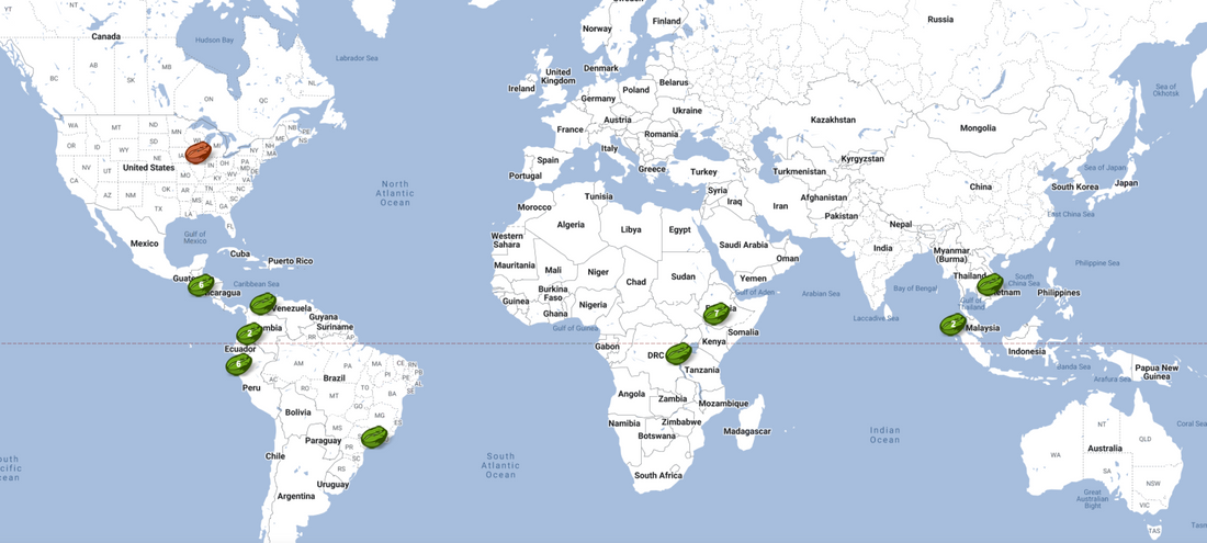 Map of Partner Farmers